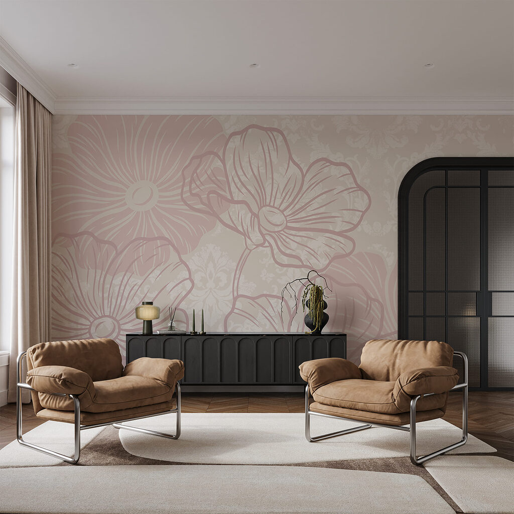 Flores cor-de-rosa ornamentais — interior 2