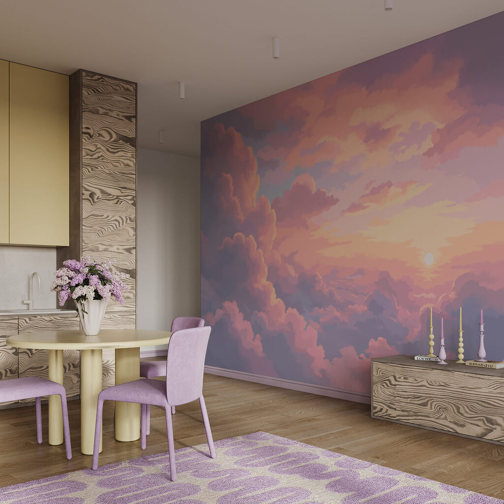 Nuvens em luz rosada — interior 4
