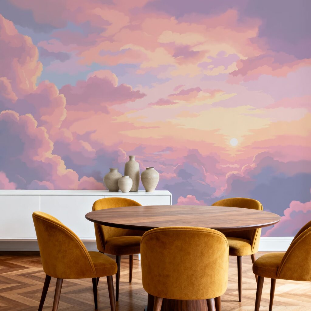 Nuvens em luz rosada — interior 5