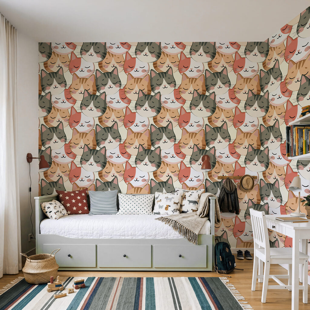 Cabeças de gatos — interior 3