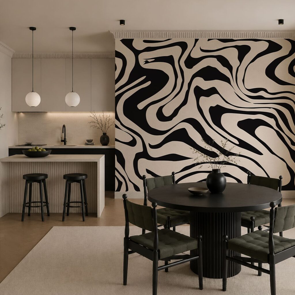 Linhas em ondas — interior 3