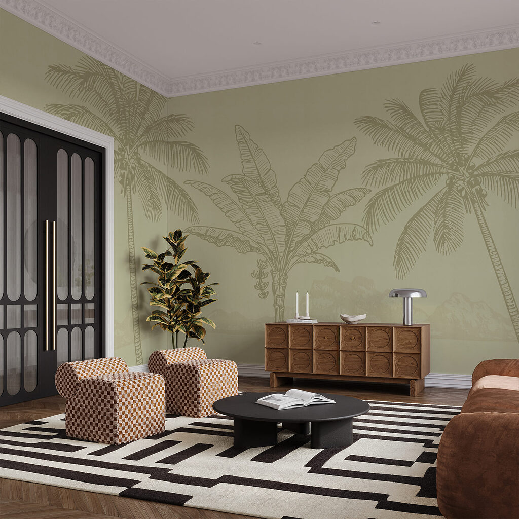 Palmeiras e bananeira — interior 2