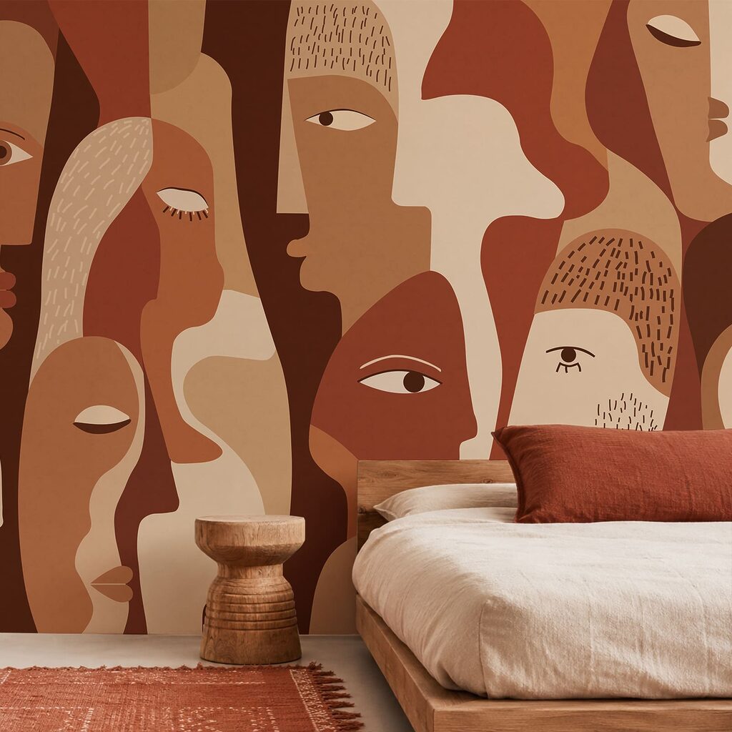 Rostos lado a lado — interior 1