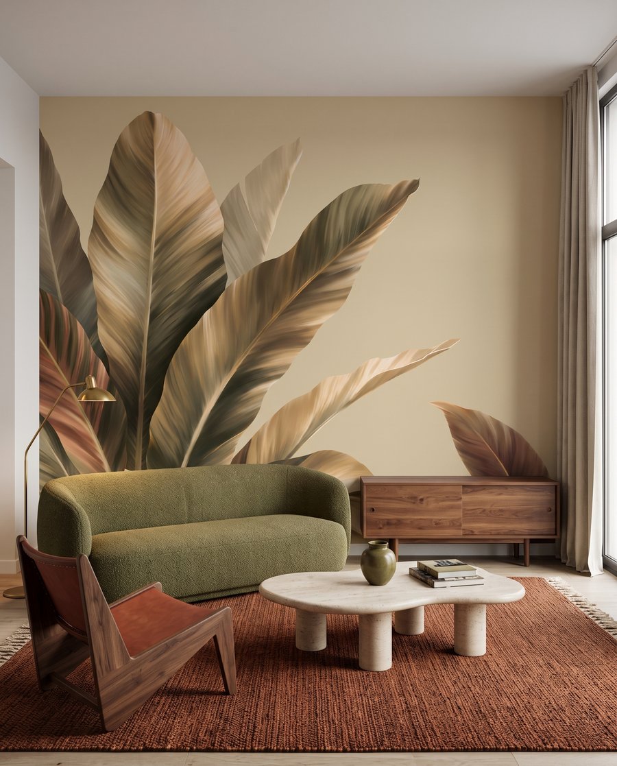 Folhas largas — interior 1