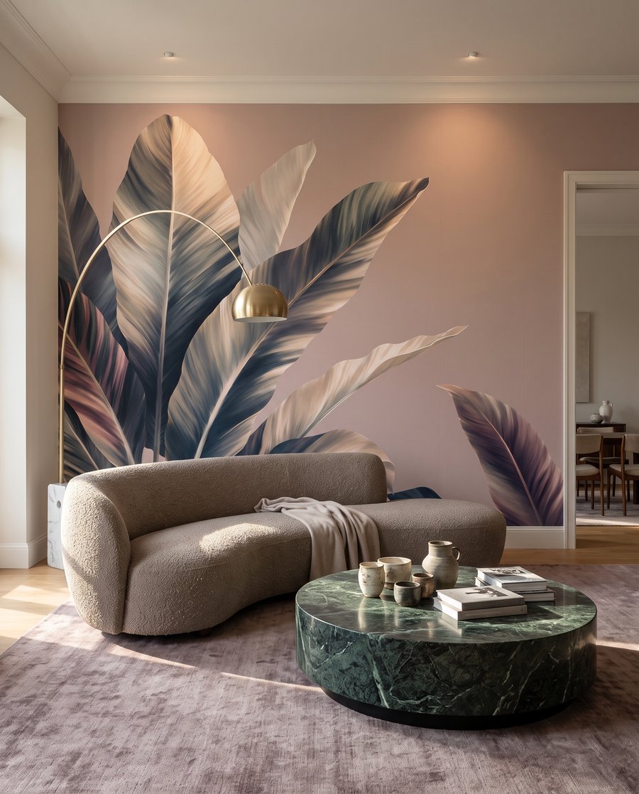 Folhas largas — interior 1