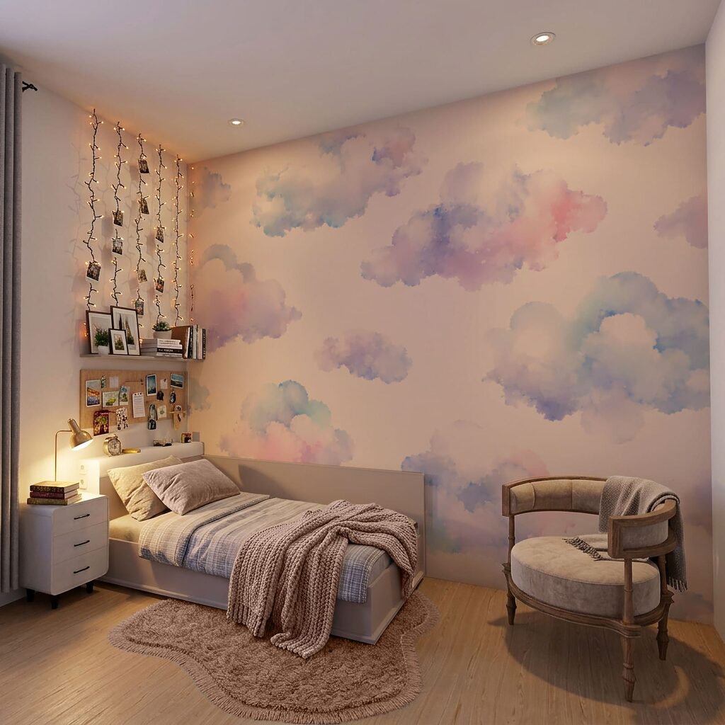 Nuvens em aguarela — interior 3