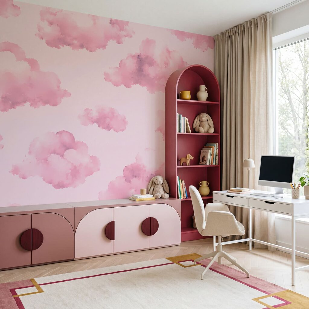 Nuvens em aguarela — interior 3