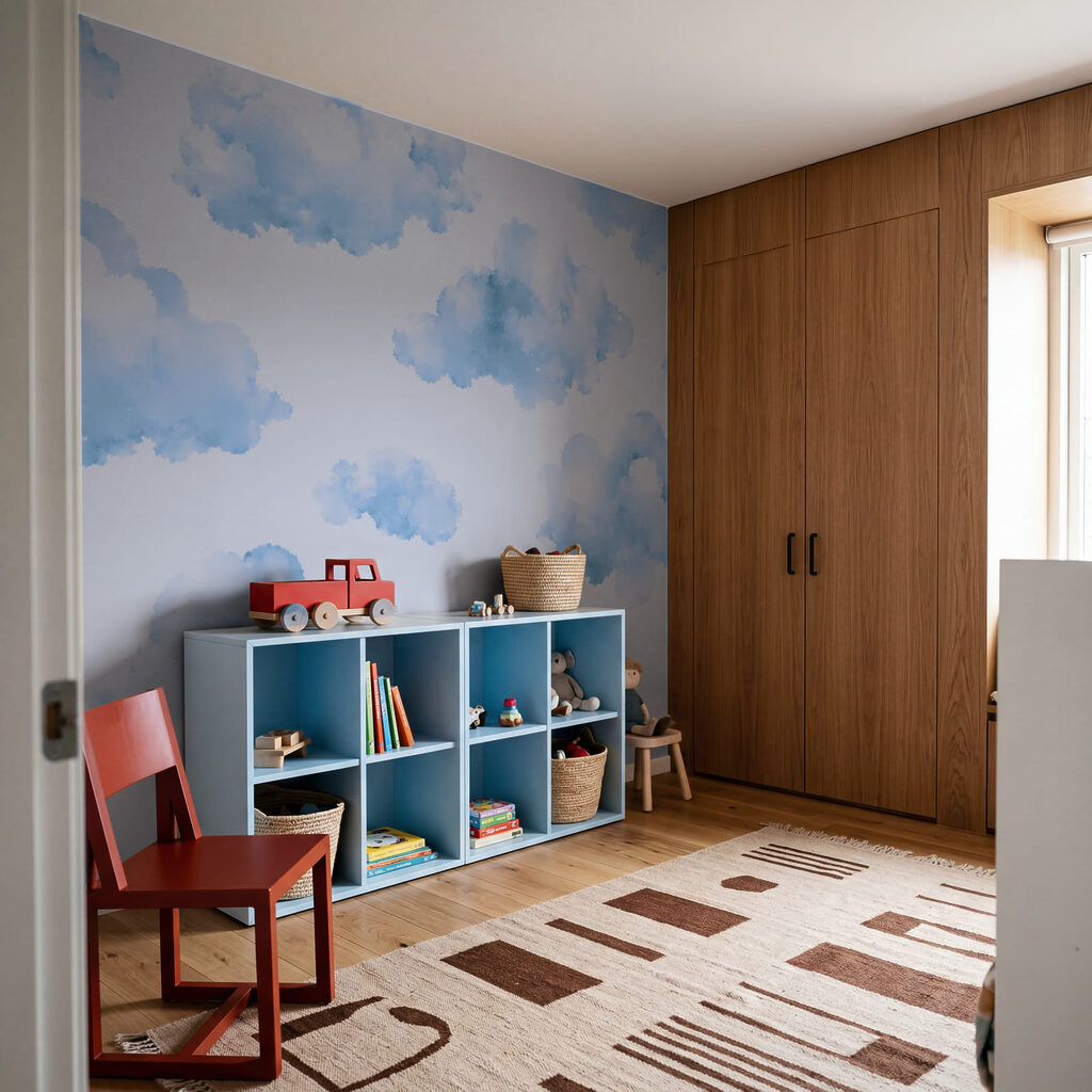 Nuvens em aguarela — interior 2