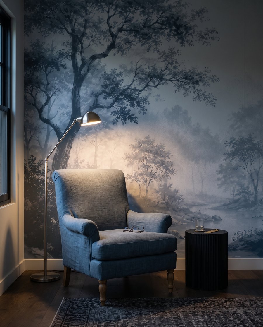 Bosque junto ao regato — interior 1