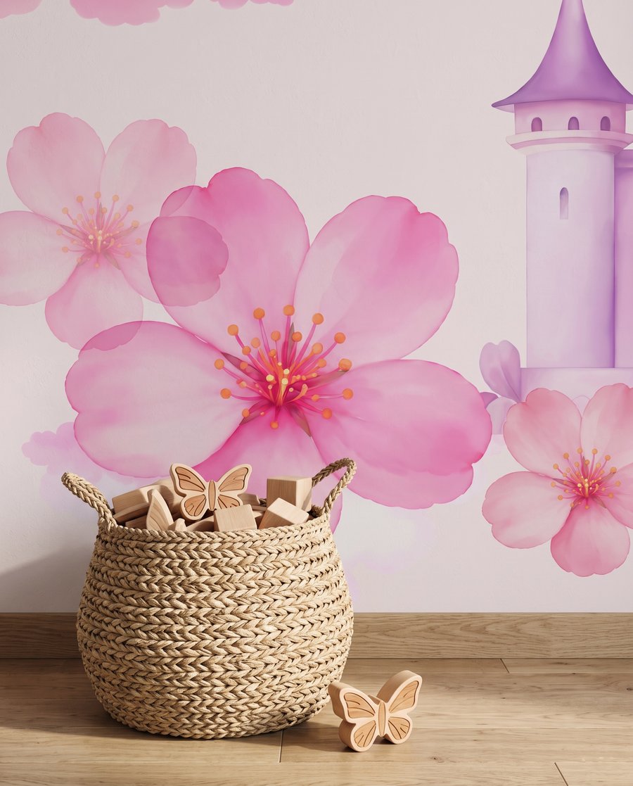 Castelo entre flores — detalhe