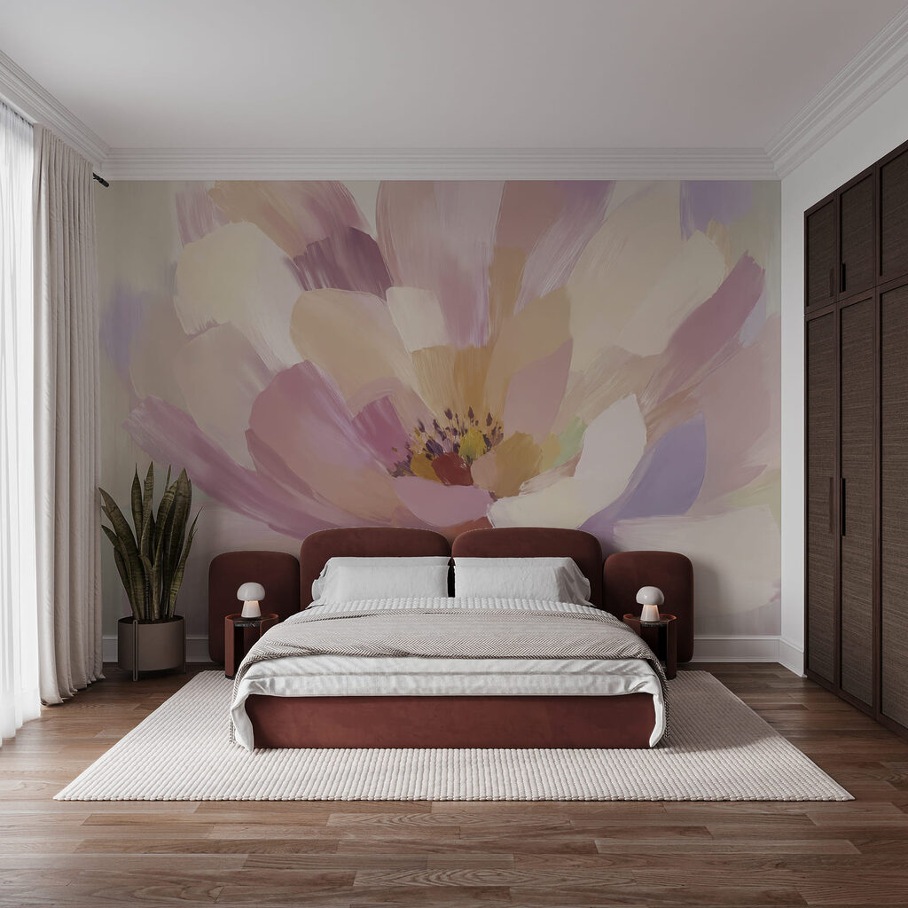 Flor em pinceladas largas — interior 2