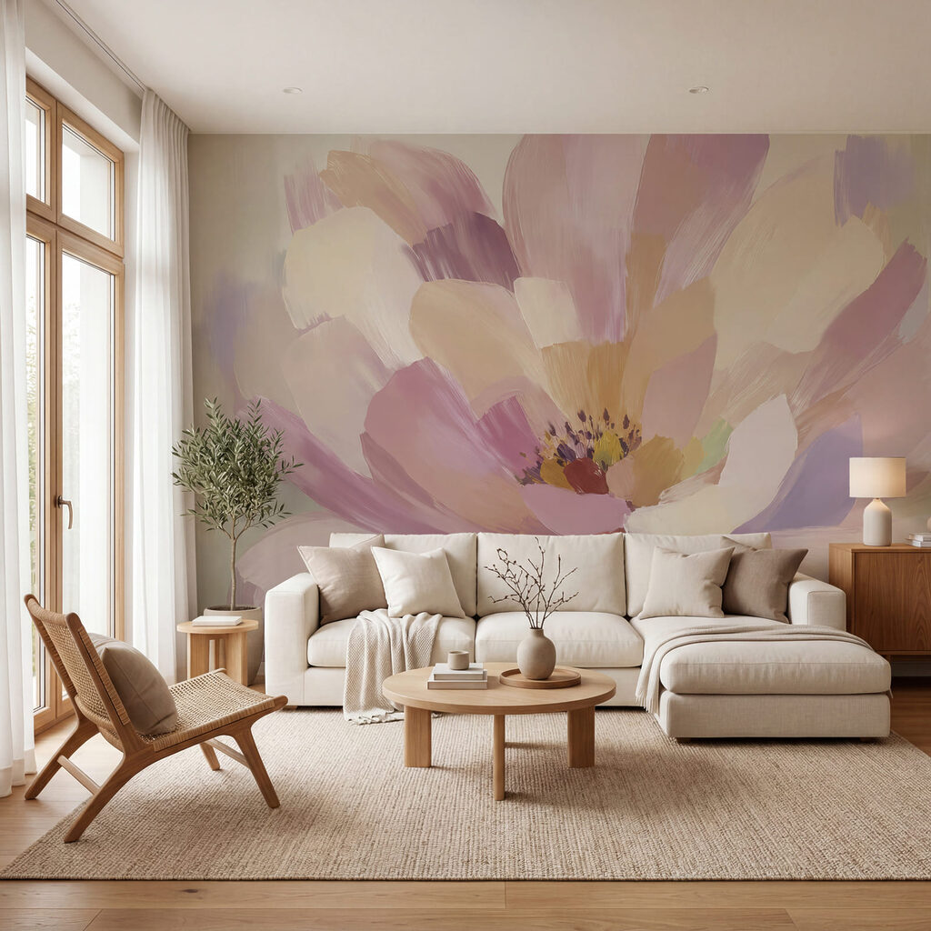 Flor em pinceladas largas — interior 3