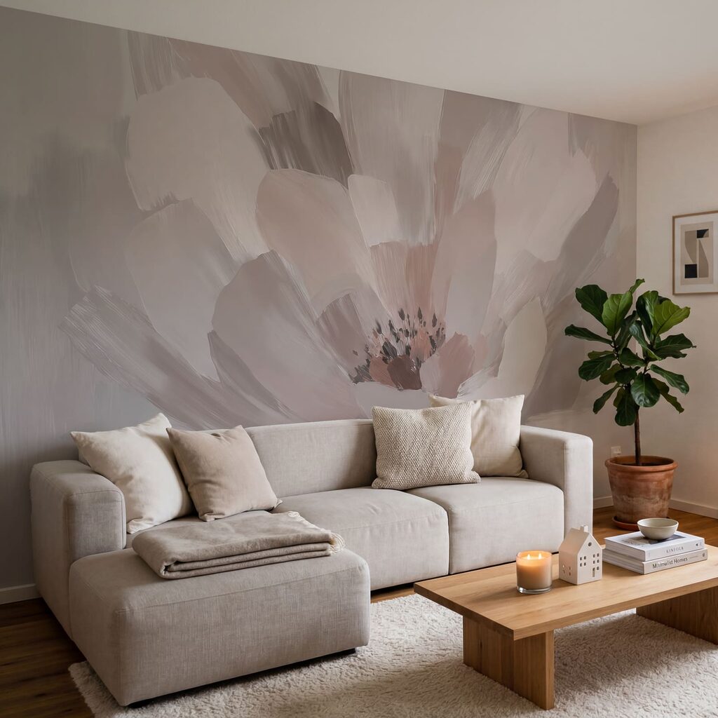 Flor em pinceladas largas — interior 1