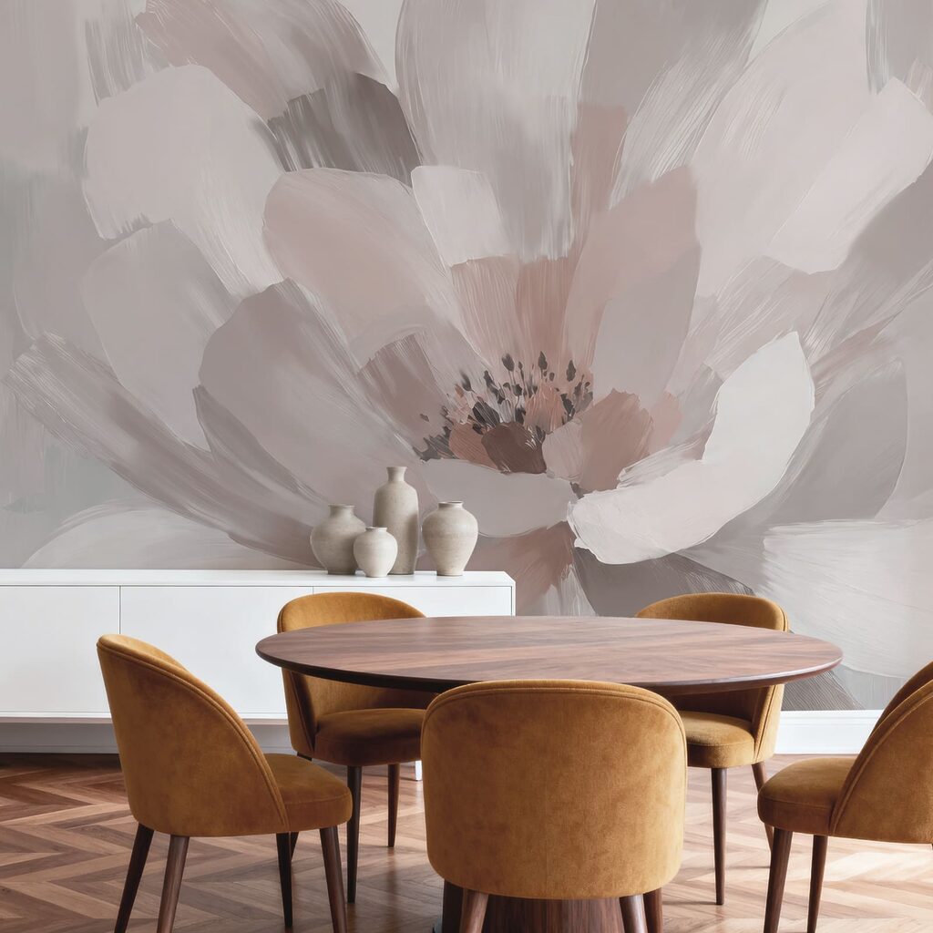 Flor em pinceladas largas — interior 2
