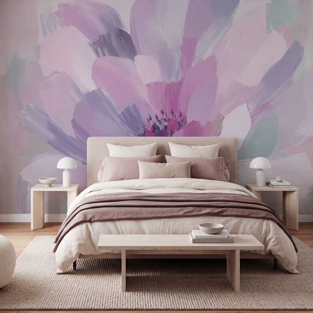 Flor em pinceladas largas — interior 1