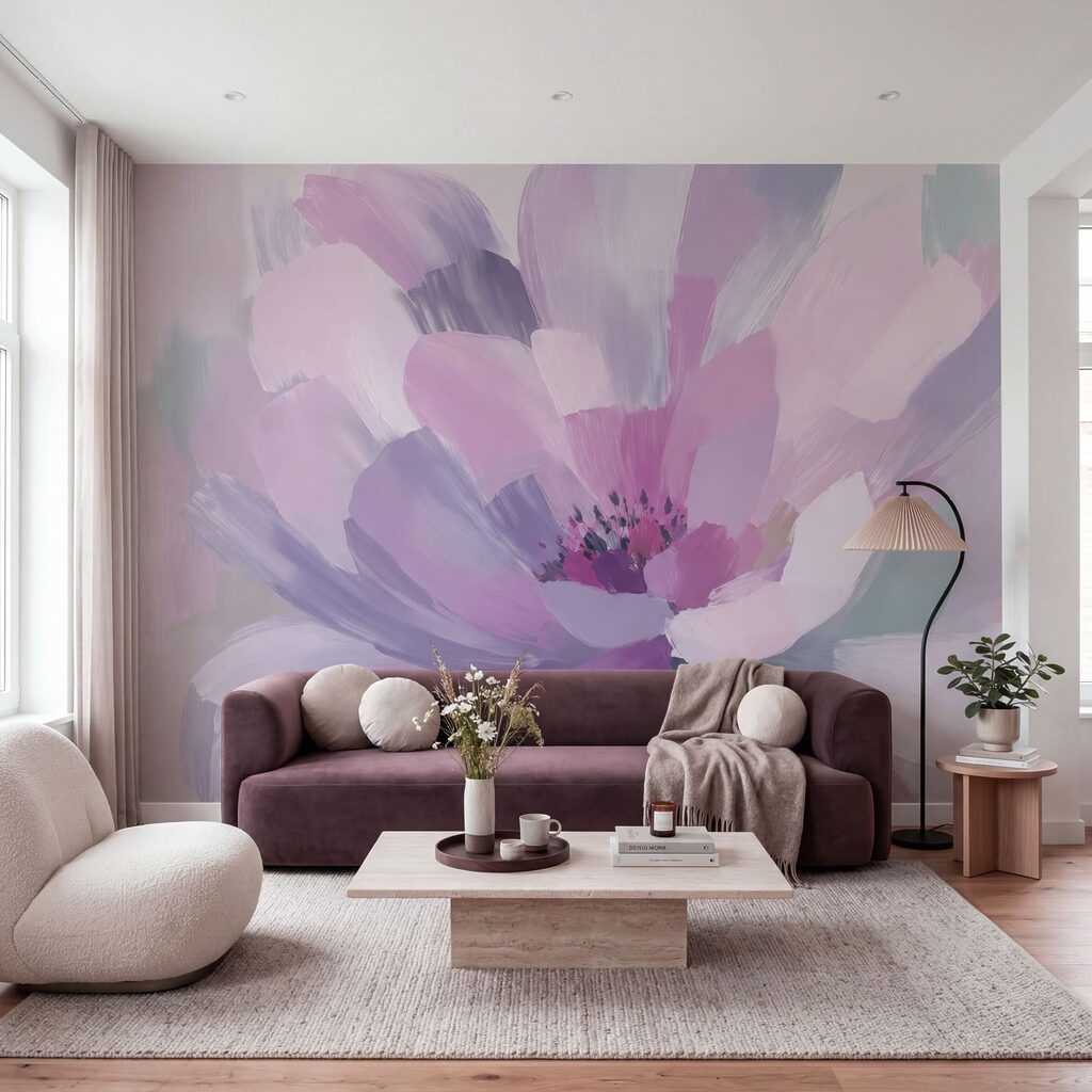 Flor em pinceladas largas — interior 2