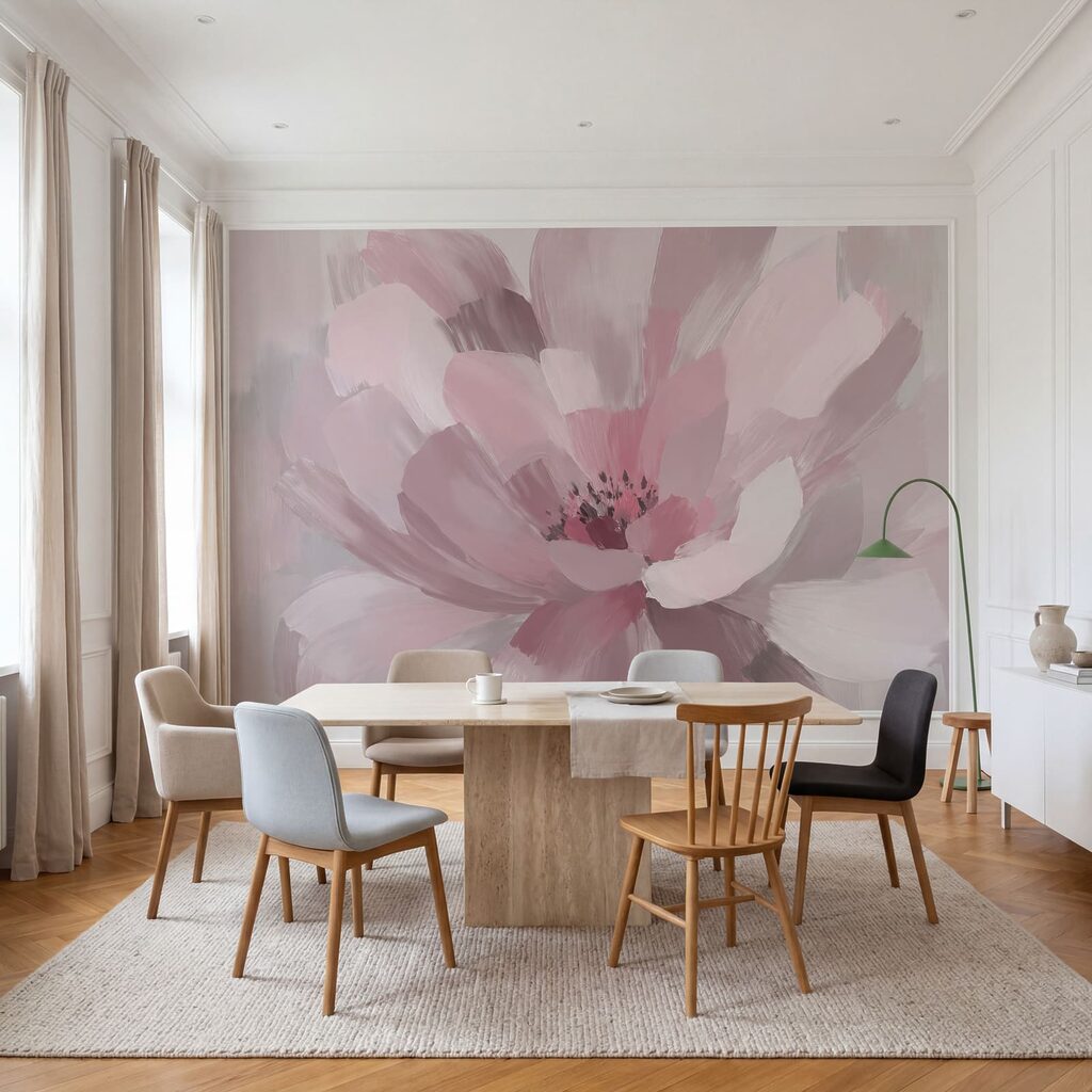 Flor em pinceladas largas — interior 1