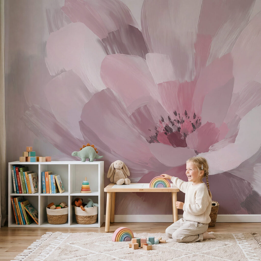 Flor em pinceladas largas — interior 3