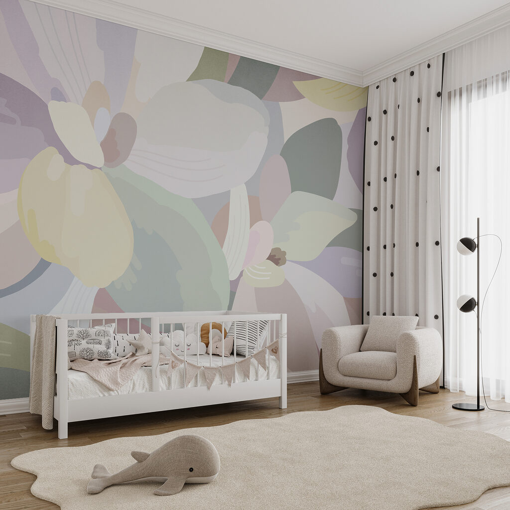 Flores em manchas suaves — interior 5