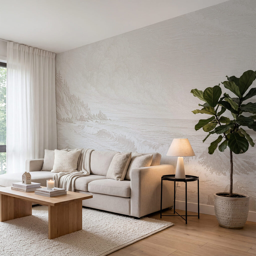 Costa com pinheiros — interior 2