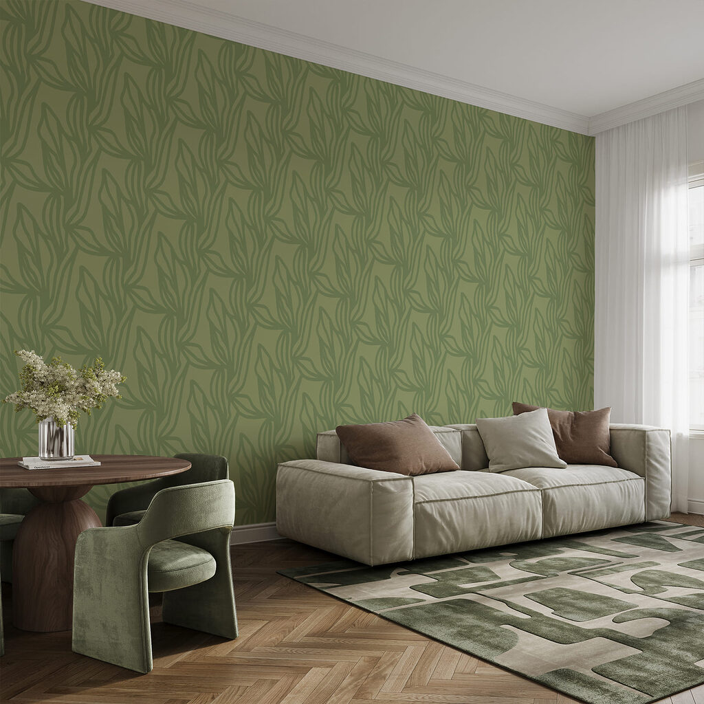 Folhas em linhas finas — interior 2