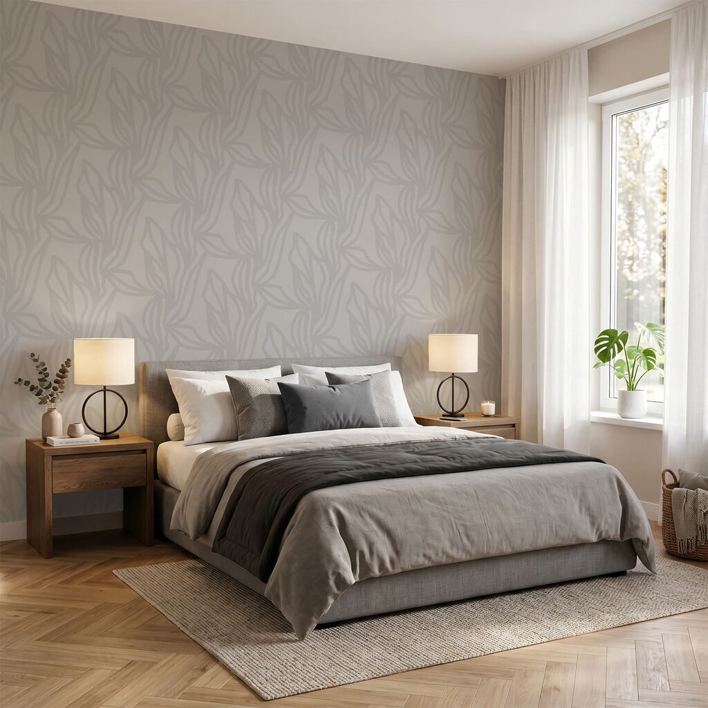 Folhas em linhas finas — interior 1