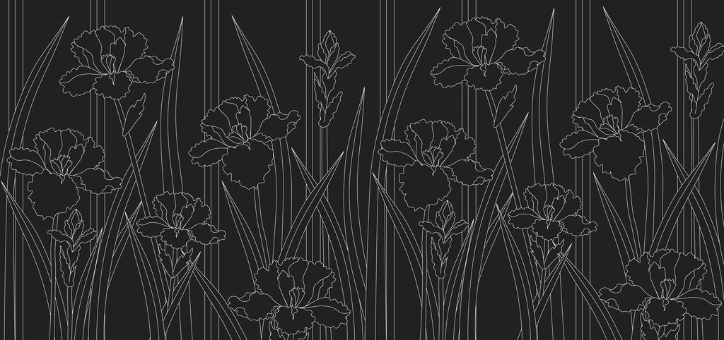 Íris em traço fino — design completo
