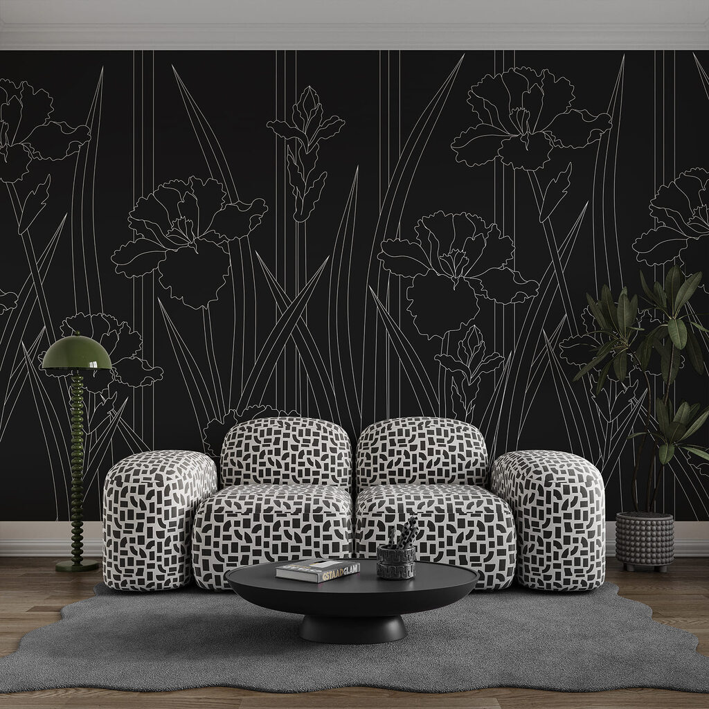 Íris em traço fino — interior 2