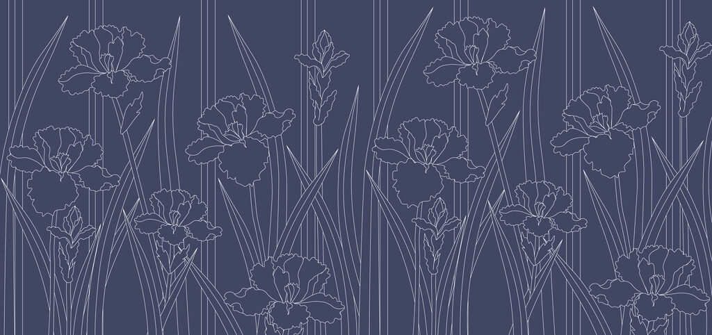 Íris em traço fino — design completo