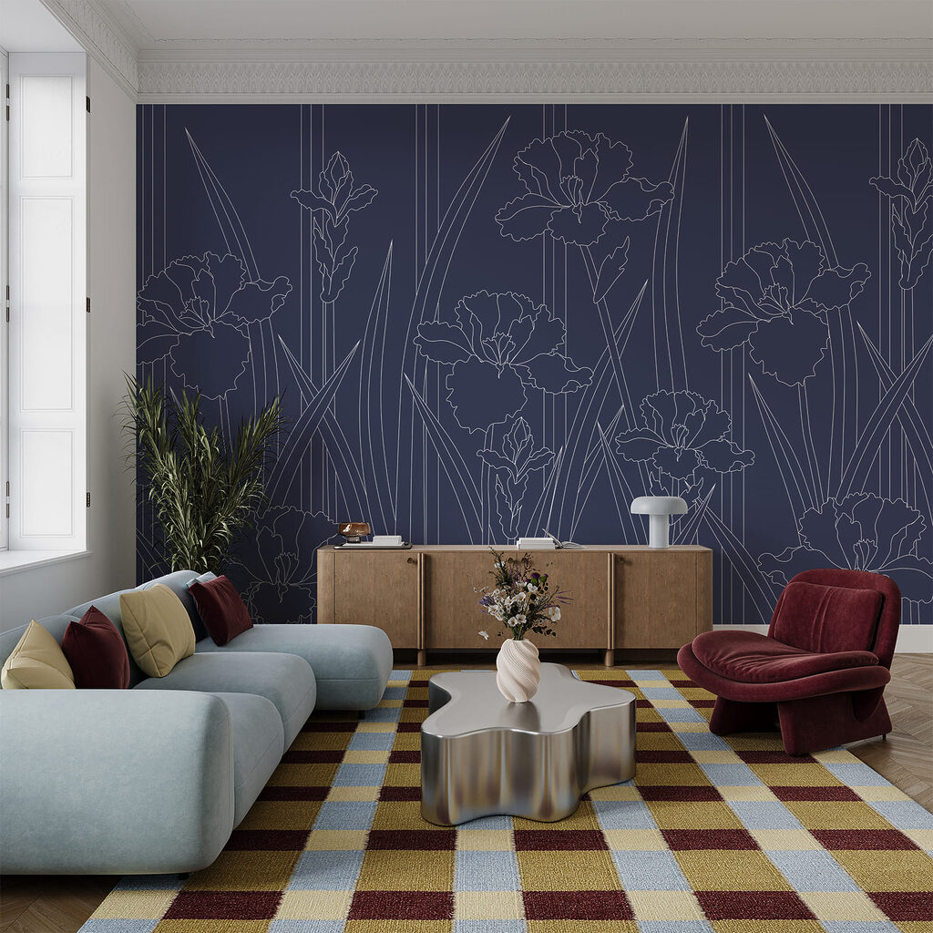 Íris em traço fino — interior 2