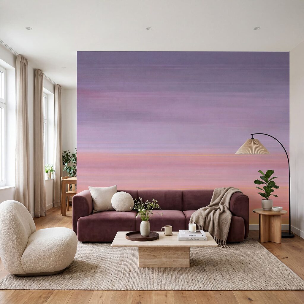 Crepúsculo suave num interior