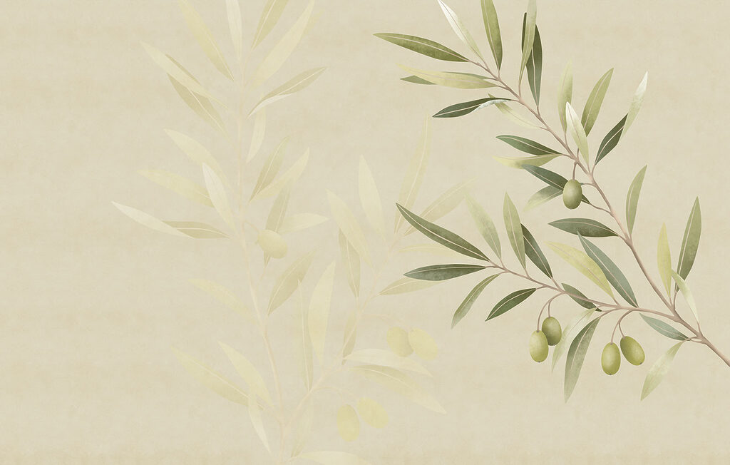 Ramo com frutos verdes — design completo