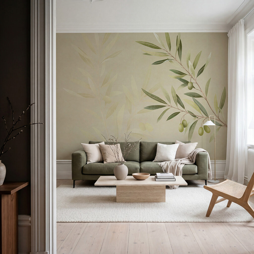 Ramo com frutos verdes — interior 3