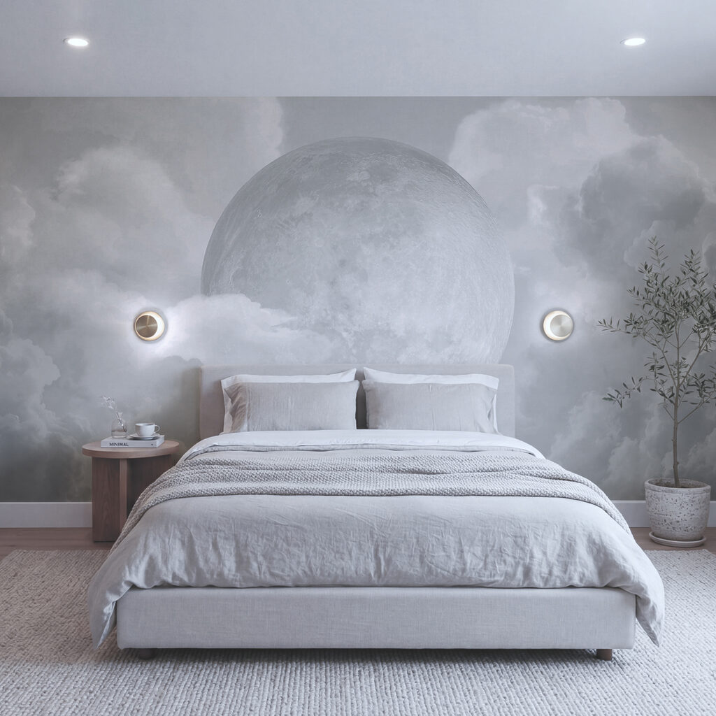 Lua entre nuvens — interior 1