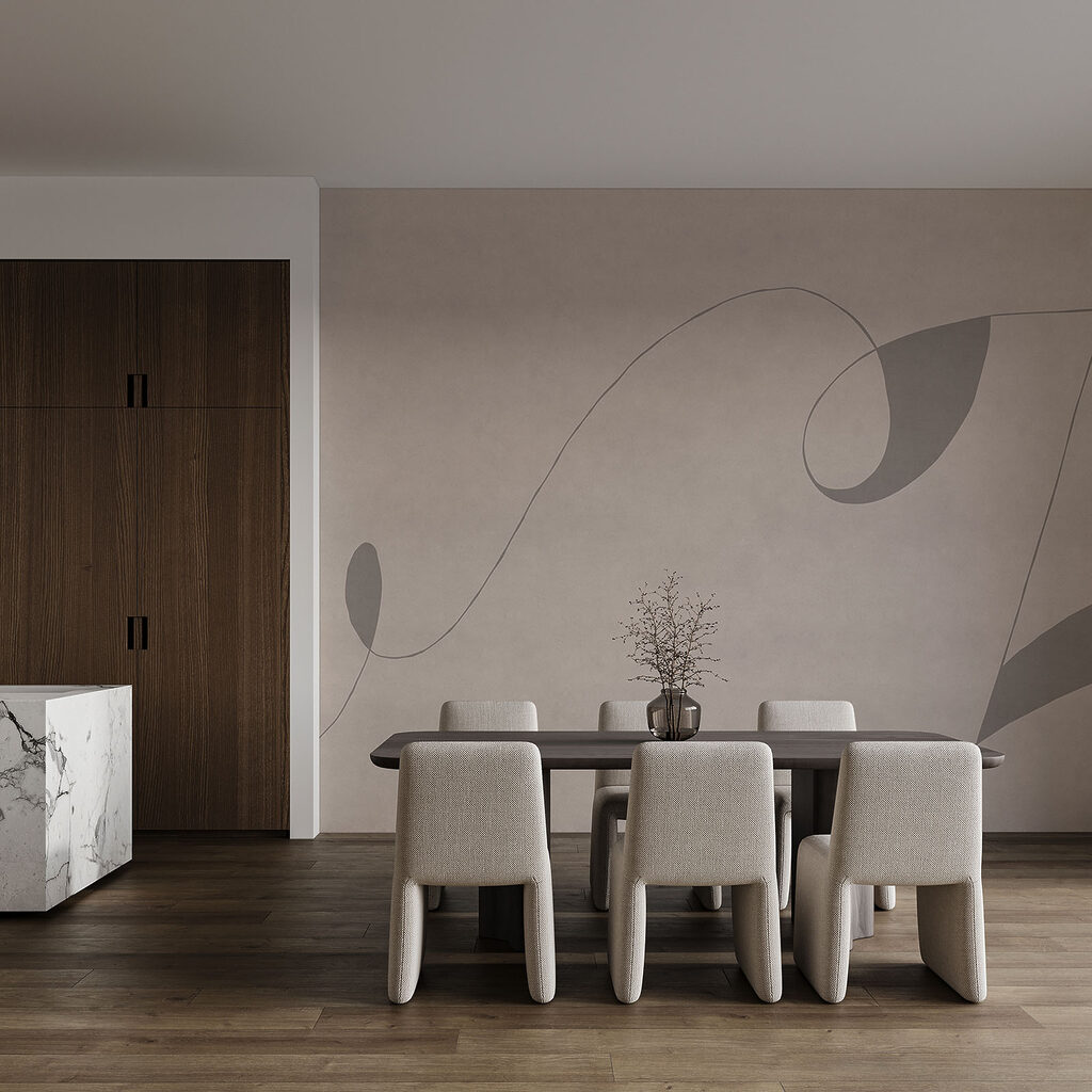 Linhas soltas e manchas — interior 3