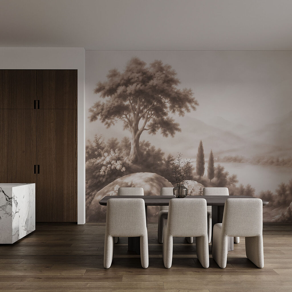 Lago entre ciprestes — interior 6
