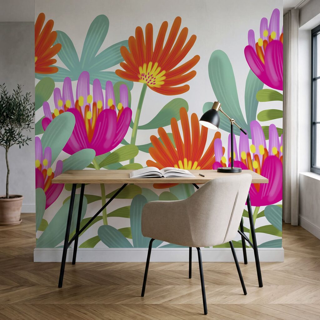 Flores em ritmo gráfico — interior 3