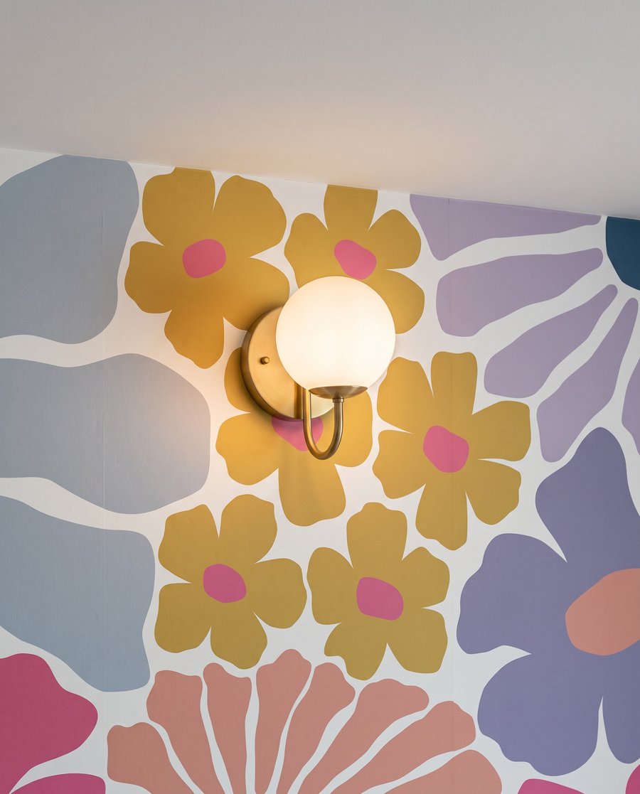 Flores em recortes — detalhe