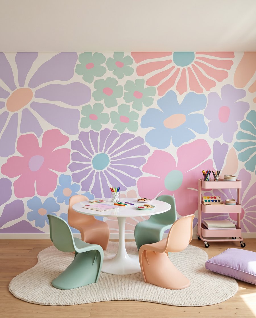Flores em recortes — interior 1