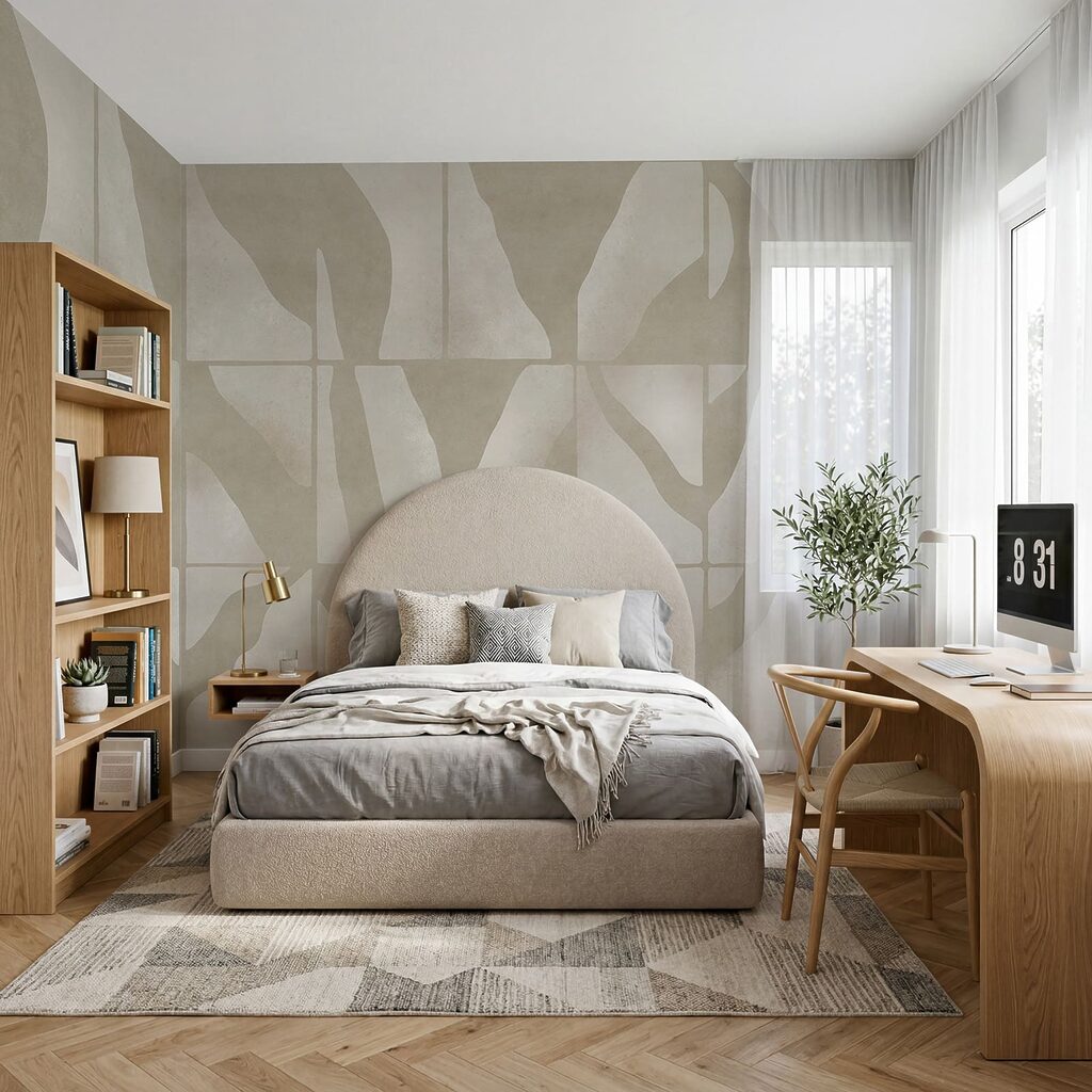 Folhas numa grelha — interior 3