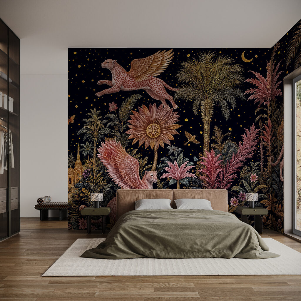 Gatos alados entre flores — interior 2