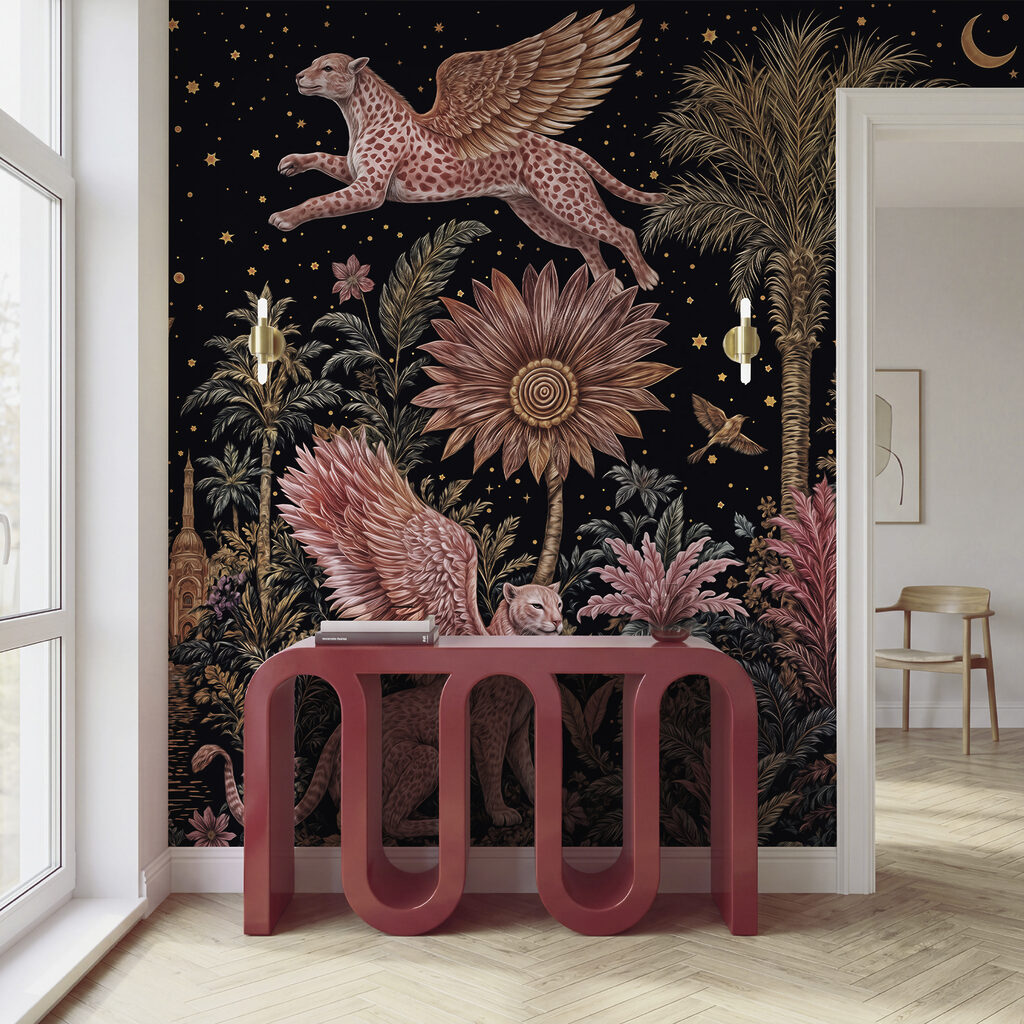Gatos alados entre flores — interior 4