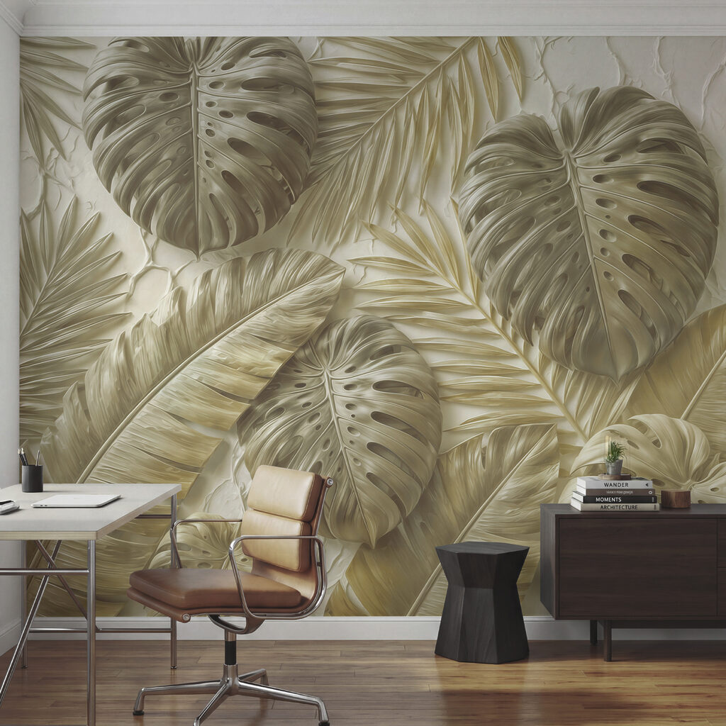 Folha grande, sombras suaves — interior 1