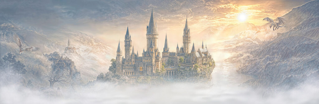Castelo sobre a névoa — design completo