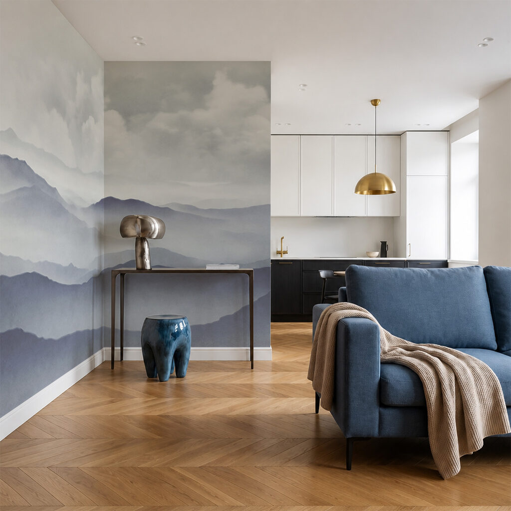 Cristas sob nuvens suaves — interior 3