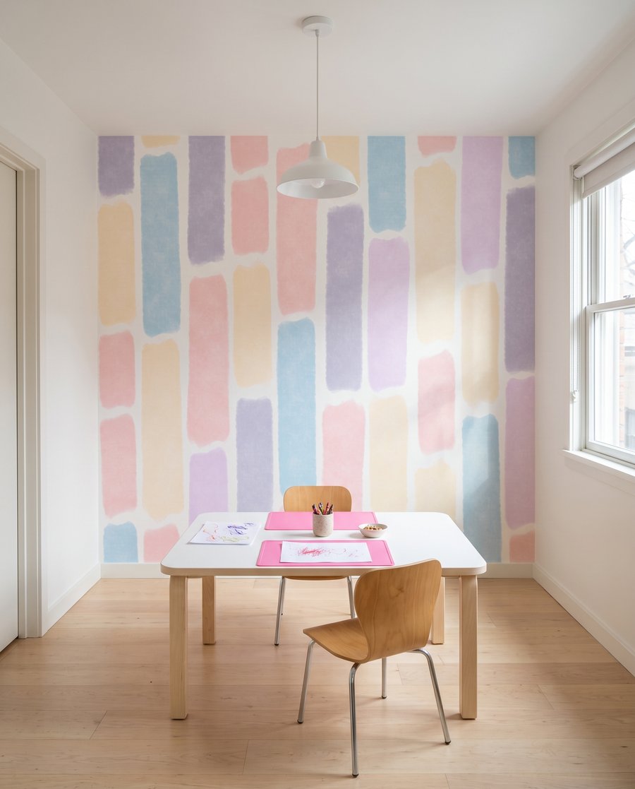 Blocos em tons pastel — interior 2