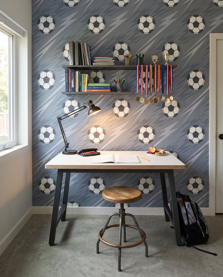 Hora de futebol — interior 4
