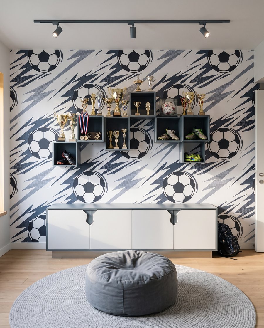 Hora de futebol — interior 1
