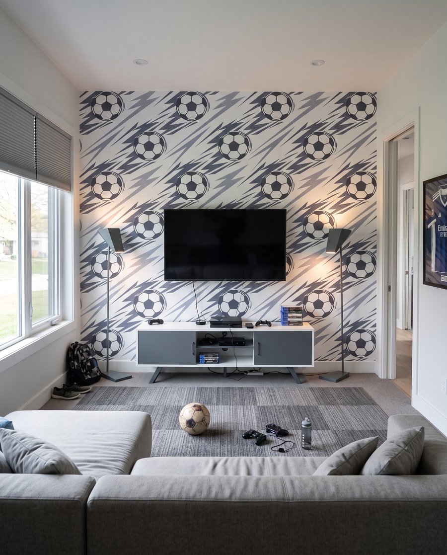 Hora de futebol — interior 3