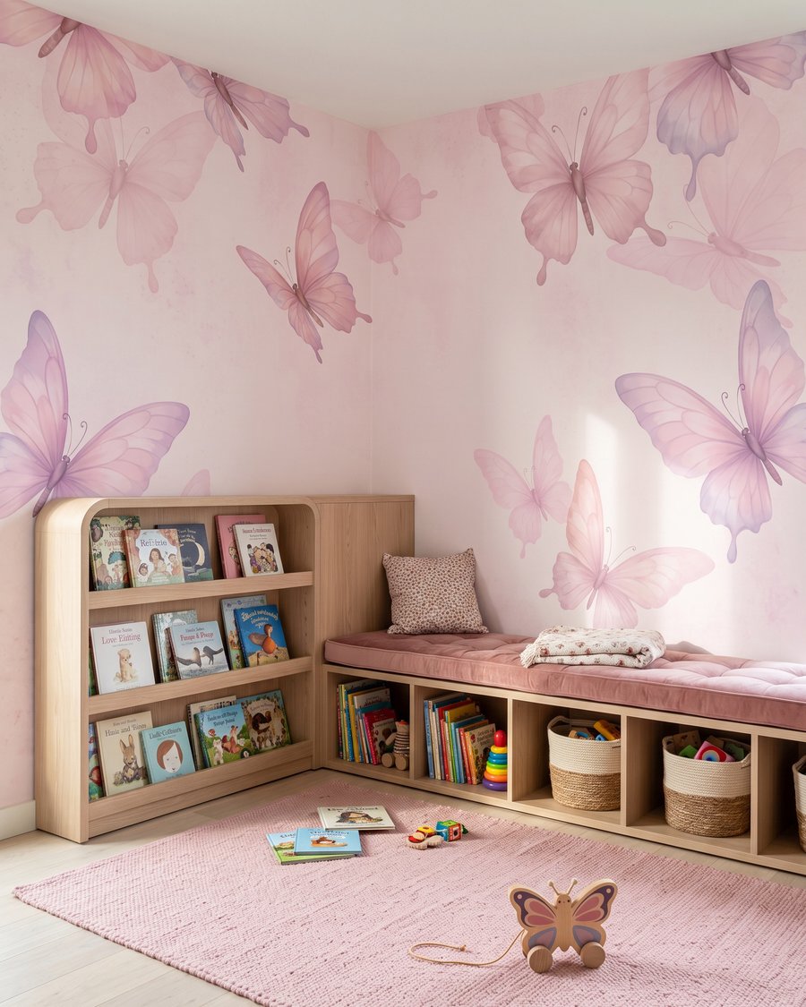 Borboletas em camadas transparentes — interior 1